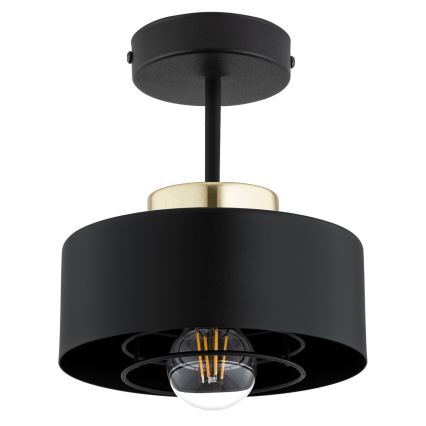 Brilagi - Επιφανειακό φωτιστικό οροφής SPRING 1xE27/60W/230V μαύρο/χρυσό