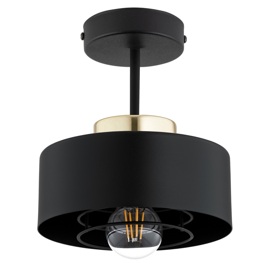 Brilagi - Επιφανειακό φωτιστικό οροφής SPRING 1xE27/60W/230V μαύρο/χρυσό