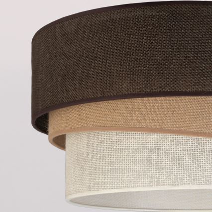 Brilagi - Επιφανειακό φωτιστικό οροφής TRIO 1xE27/60W/230V διάμ. 40 cm καφέ/μπεζ/λευκό