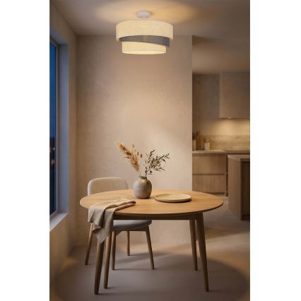 Brilagi - Επιφανειακό φωτιστικό οροφής TRIO 1xE27/60W/230V διάμ. 40 cm εκρού/γκρί