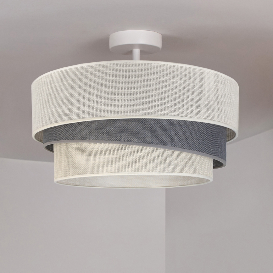 Brilagi - Επιφανειακό φωτιστικό οροφής TRIO 1xE27/60W/230V διάμ. 40 cm εκρού/γκρί