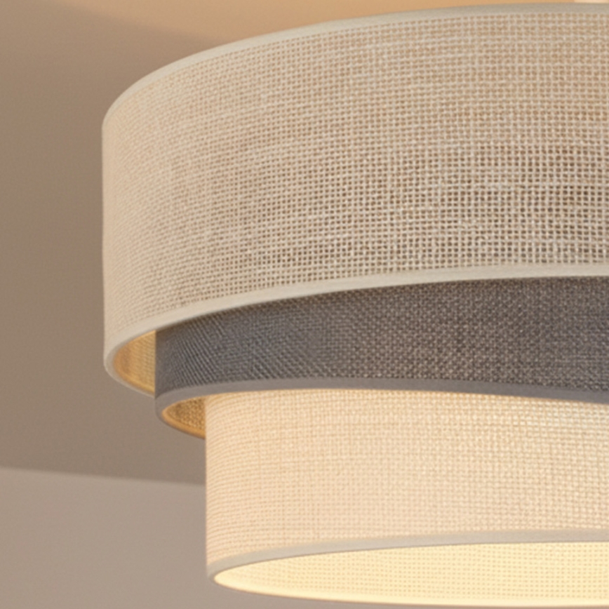 Brilagi - Επιφανειακό φωτιστικό οροφής TRIO 1xE27/60W/230V διάμ. 40 cm εκρού/γκρί