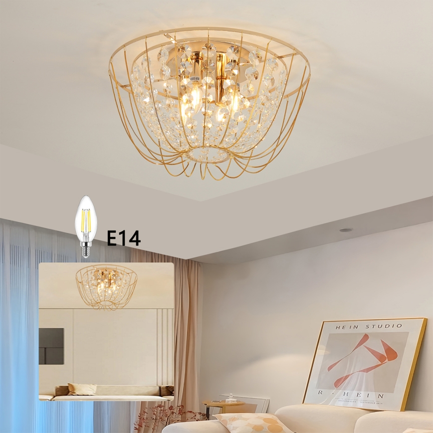 Brilagi - Επιφανειακό φωτιστικό οροφής VASTERAS 4xE14/40W/230V Ø 45 cm