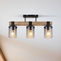 BRILAGI - Επιφανειακό φωτιστικό οροφής VISTA, 3xE27/60W/230V, απόχρωση δρυός