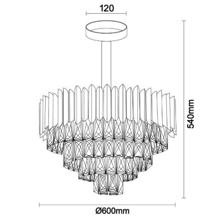 Brilagi - Επιφανειακός πολυέλαιος CARLOS 9xE14/40W/230V διάμ. 60 εκ.