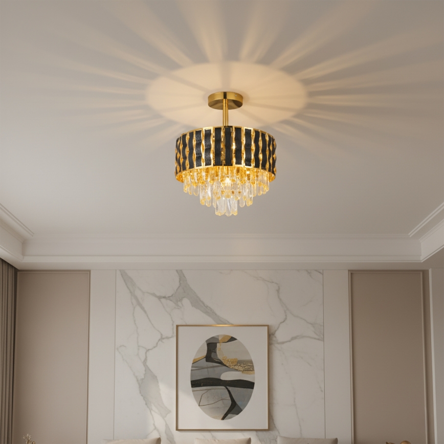 Brilagi - Επιφανειακός πολυέλαιος CRISTAL 5xE14/40W/230V Διάμ. 38 εκ.