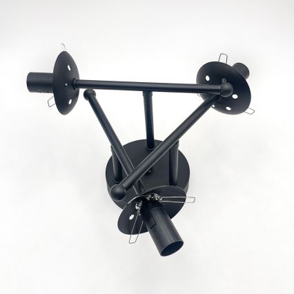 Brilagi - Επιφανειακός πολυέλαιος MALIVA 3xE14/15W/230V μαύρο/διάφανο