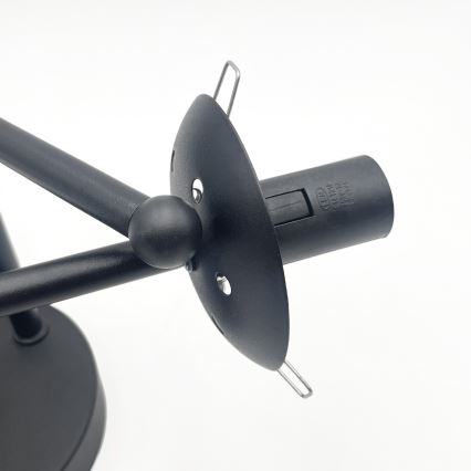 Brilagi - Επιφανειακός πολυέλαιος MALIVA 3xE14/15W/230V μαύρο/διάφανο