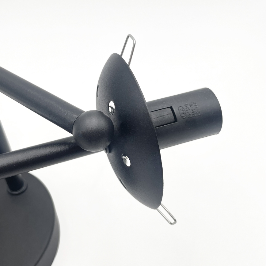 Brilagi - Επιφανειακός πολυέλαιος MALIVA 3xE14/15W/230V μαύρο/διάφανο