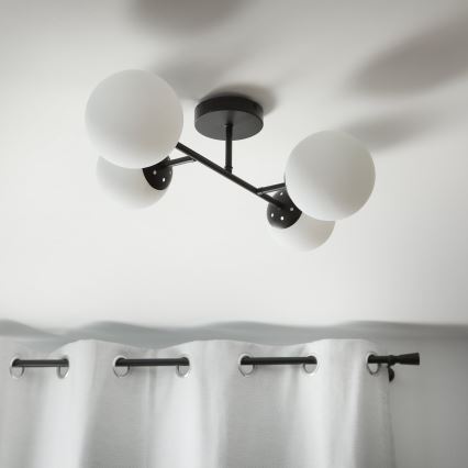 Brilagi - Επιφανειακός πολυέλαιος οροφής MALONY 4xE14/20W/230V μαύρο