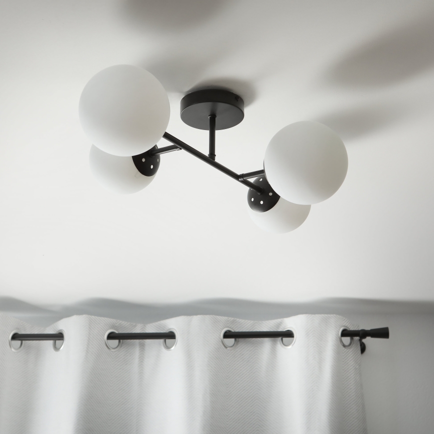 Brilagi - Επιφανειακός πολυέλαιος οροφής MALONY 4xE14/20W/230V μαύρο