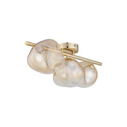 Brilagi - Επικαθήμενο φωτιστικό οροφής VULCANO 3xG9/8W/230V χρυσό/καπνιστό μπεζ