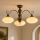 Brilagi - Επικαθήμενος πολυέλαιος MOLLERO 3xE27/15W/230V Ø 84 εκ. μπρονζέ/πατίνα