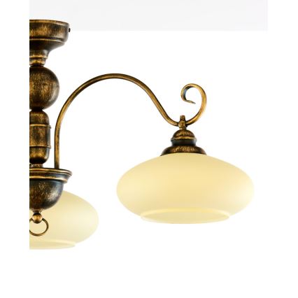 Brilagi - Επικαθήμενος πολυέλαιος MOLLERO 3xE27/15W/230V Ø 84 εκ. μπρονζέ/πατίνα