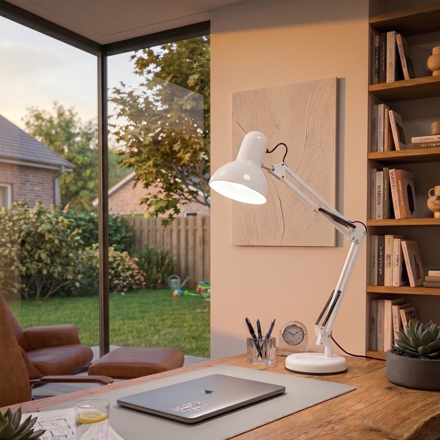 Brilagi - Επιτραπέζια λάμπα LED ROMERO 1xE27/10W/230V λευκό