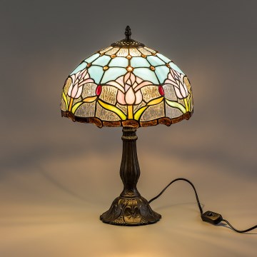 Brilagi - Επιτραπέζια λάμπα Tiffany από βιτρώ LORAS 1xE27/40W/230V