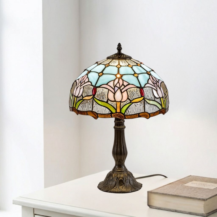 Brilagi - Επιτραπέζια λάμπα Tiffany από βιτρώ LORAS 1xE27/40W/230V