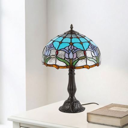 Brilagi - Επιτραπέζια λάμπα Tiffany από βιτρώ LORAS 1xE27/40W/230V