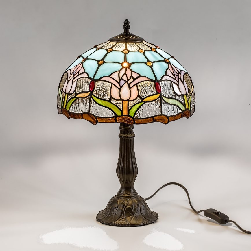 Brilagi - Επιτραπέζια λάμπα Tiffany από βιτρώ LORAS 1xE27/40W/230V