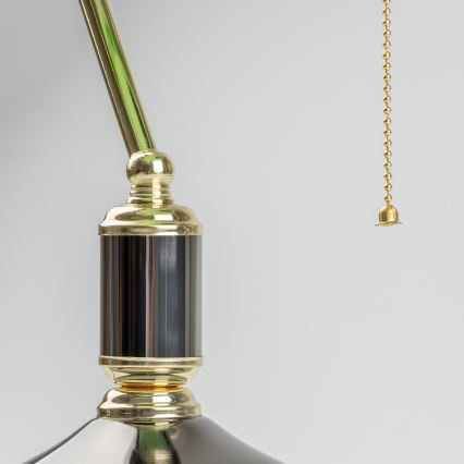 Brilagi - Επιτραπέζιο φωτιστικό BANK OFFICE 1xE27/60W/230V μαύρο/χρυσό/πράσινο