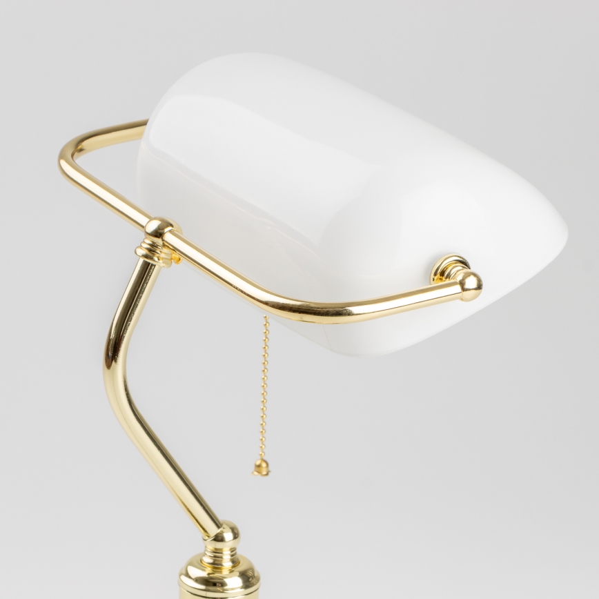 Brilagi - Επιτραπέζιο φωτιστικό BANK OFFICE 1xE27/60W/230V χρυσό/λευκό