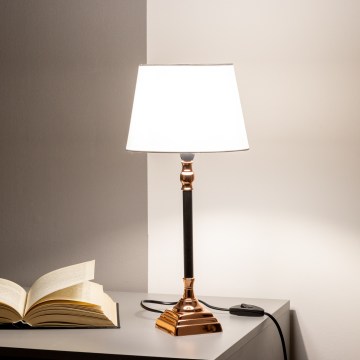 BRILAGI - Επιτραπέζιο φωτιστικό CERIA 1xE14/40W/230V Ø 20,5 εκ. μαύρο/χάλκινο/λευκό
