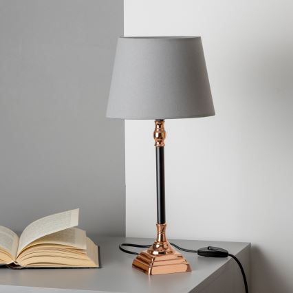 BRILAGI - Επιτραπέζιο φωτιστικό CERIA 1xE14/40W/230V Ø 20,5cm μαύρο/χάλκινο/γκρι