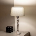BRILAGI - Επιτραπέζιο φωτιστικό CERIA 1xE27/60W/230V Ø 25 cm ασημί/γκρι