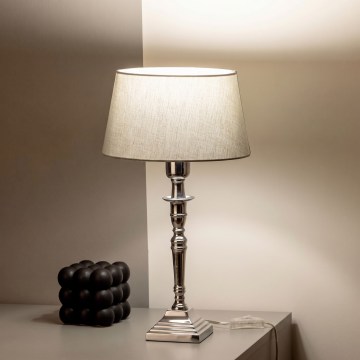 BRILAGI - Επιτραπέζιο φωτιστικό CERIA 1xE27/60W/230V Ø 25 cm ασημί/γκρι