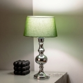 BRILAGI - Επιτραπέζιο φωτιστικό CERIA 1xE27/60W/230V Ø 25 εκ. γυαλιστερό χρώμιο/πράσινο