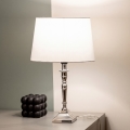 BRILAGI - Επιτραπέζιο φωτιστικό CERIA 1xE27/60W/230V Ø 30 cm ασημί/λευκό