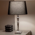 BRILAGI - Επιτραπέζιο φωτιστικό CERIA 1xE27/60W/230V Ø 30 cm ασημί/μαύρο