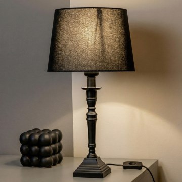 Brilagi - Επιτραπέζιο φωτιστικό CERIA 1xE27/60W/230V Ø 30 cm καφέ/μαύρο