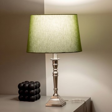 BRILAGI - Επιτραπέζιο φωτιστικό CERIA 1xE27/60W/230V Ø 30 εκ. ασημί/πράσινο