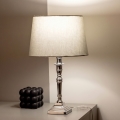 BRILAGI - Επιτραπέζιο φωτιστικό CERIA 1xE27/60W/230V διάμ. 30 εκ. ασημί/γκρι