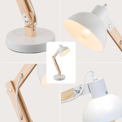 Brilagi - Επιτραπέζιο φωτιστικό FOCUS 1xE27/40W/230V λευκό