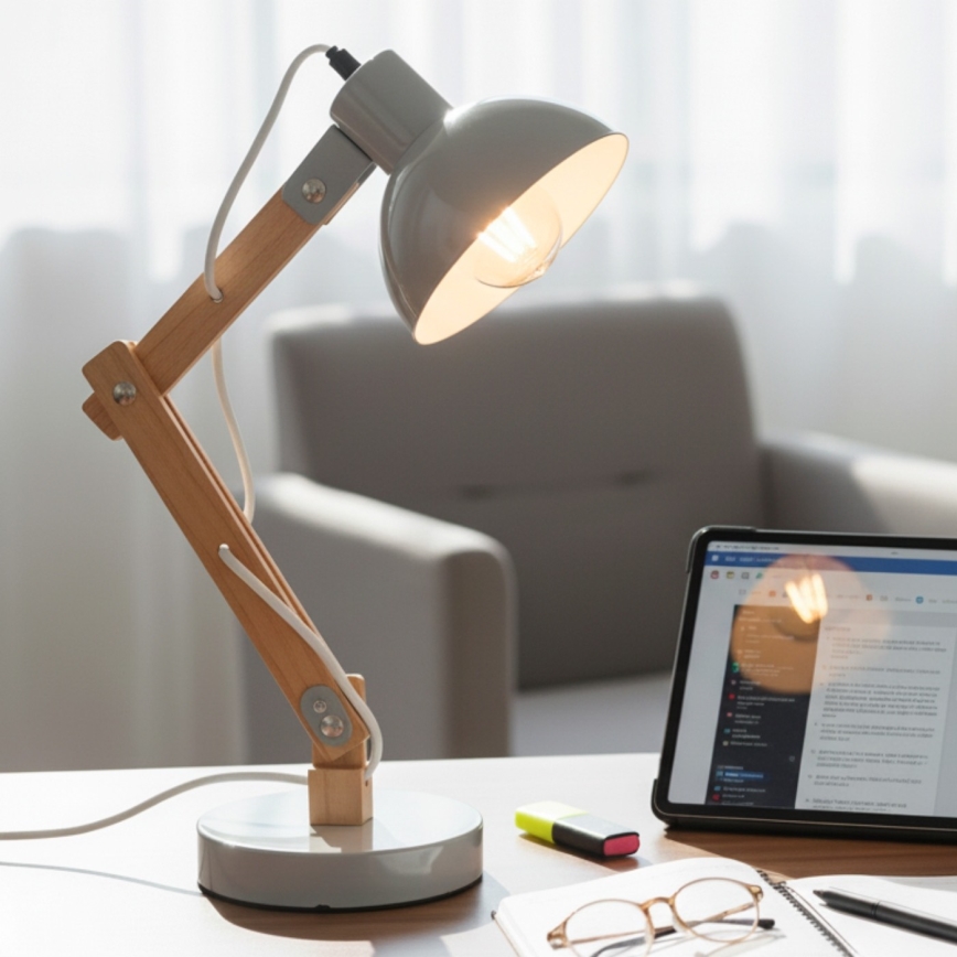 Brilagi - Επιτραπέζιο φωτιστικό FOCUS 1xE27/40W/230V γκρι