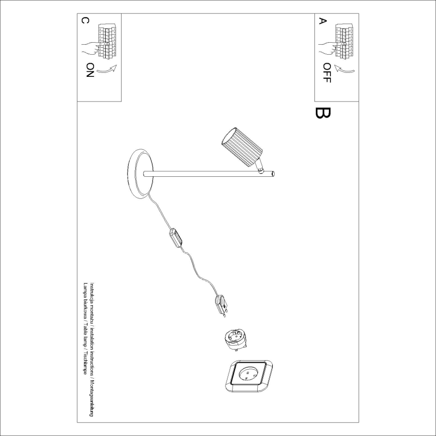 Brilagi - Επιτραπέζιο φωτιστικό LED CRESTO 1xGU10/10W/230V λευκό