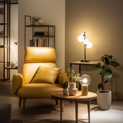 Brilagi - Επιτραπέζιο φωτιστικό LED MILLA 4xG9/3W/230V μαύρο χρώμιο/λευκό