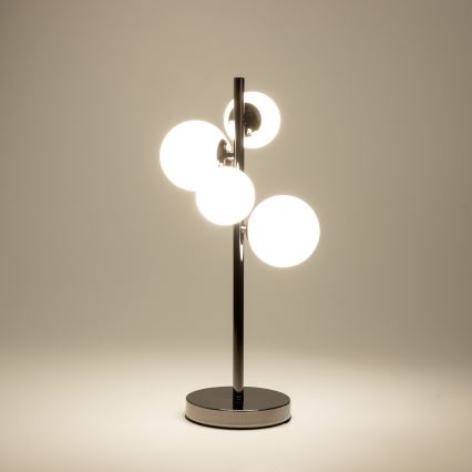 Brilagi - Επιτραπέζιο φωτιστικό LED MILLA 4xG9/3W/230V μαύρο χρώμιο/λευκό