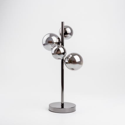 Brilagi - Επιτραπέζιο φωτιστικό LED MILLA 4xG9/3W/230V μαύρο χρώμιο/καπνιστό