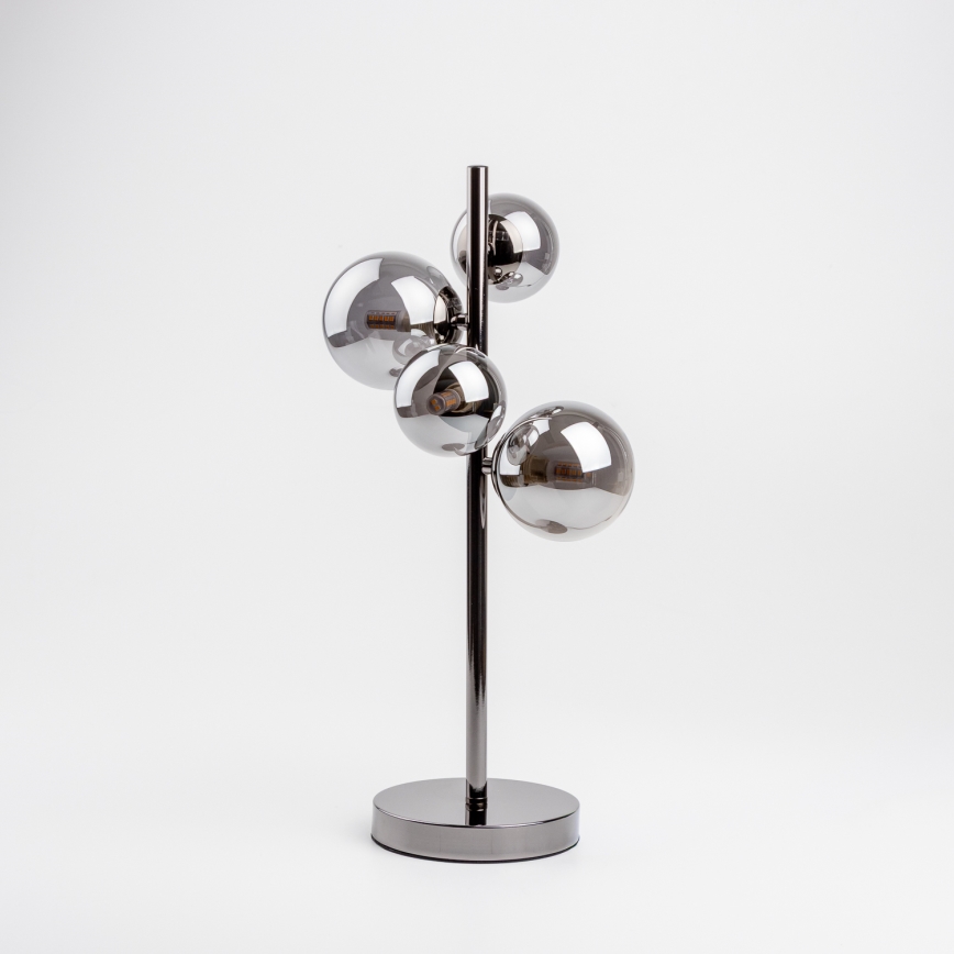 Brilagi - Επιτραπέζιο φωτιστικό LED MILLA 4xG9/3W/230V μαύρο χρώμιο/καπνιστό