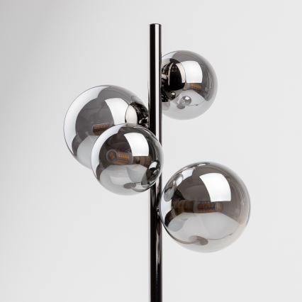 Brilagi - Επιτραπέζιο φωτιστικό LED MILLA 4xG9/3W/230V μαύρο χρώμιο/καπνιστό