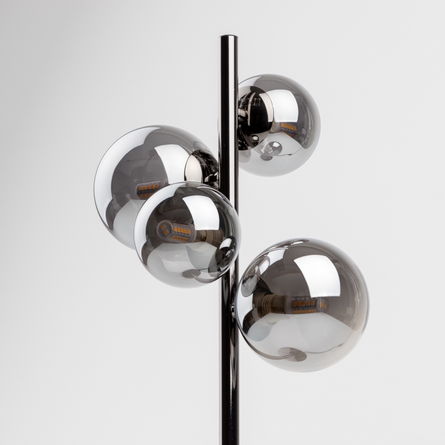 Brilagi - Επιτραπέζιο φωτιστικό LED MILLA 4xG9/3W/230V μαύρο χρώμιο/καπνιστό