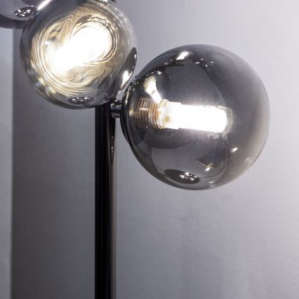 Brilagi - Επιτραπέζιο φωτιστικό LED MILLA 4xG9/3W/230V μαύρο χρώμιο/καπνιστό