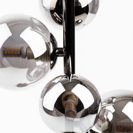 Brilagi - Επιτραπέζιο φωτιστικό LED MILLA 4xG9/3W/230V μαύρο χρώμιο/καπνιστό