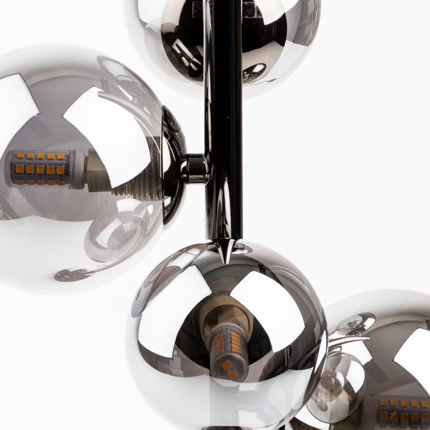 Brilagi - Επιτραπέζιο φωτιστικό LED MILLA 4xG9/3W/230V μαύρο χρώμιο/καπνιστό