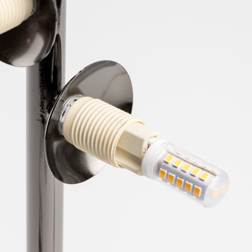 Brilagi - Επιτραπέζιο φωτιστικό LED MILLA 4xG9/3W/230V μαύρο χρώμιο/καπνιστό