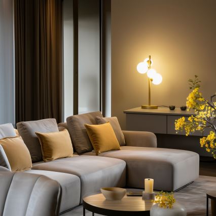 Brilagi - Επιτραπέζιο φωτιστικό LED MILLA 4xG9/3W/230V χρυσό/λευκό