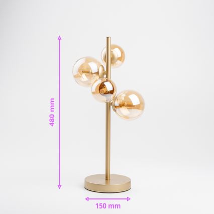 Brilagi - Επιτραπέζιο φωτιστικό LED MILLA 4xG9/3W/230V χρυσό